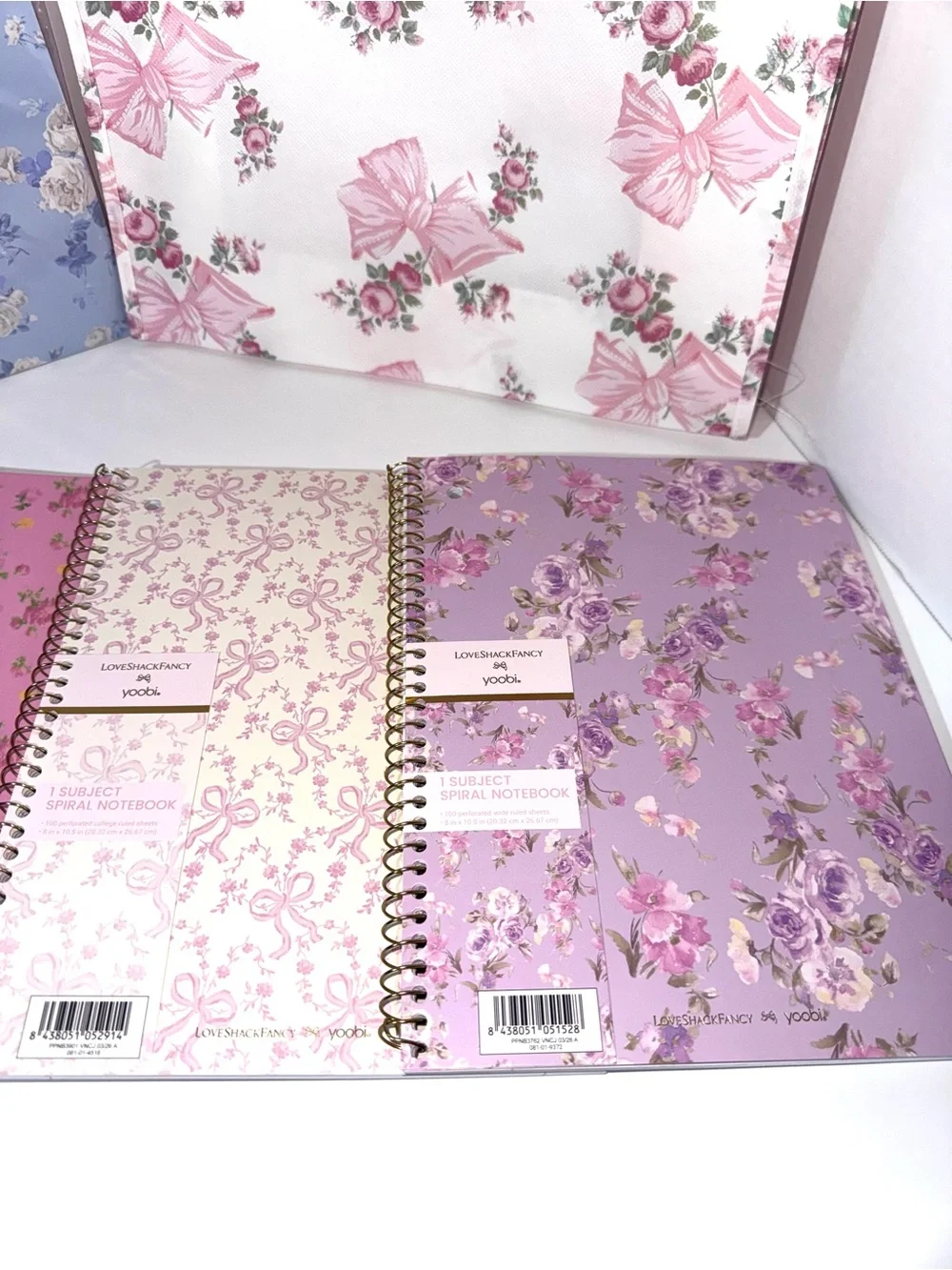 LoveShackFancy X Target Yoobi Notebook and Folders Set